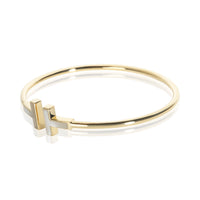 Tiffany & Co. Yellow Gold Mother Of Pearl Tiffany T Wire Bracelet 2
