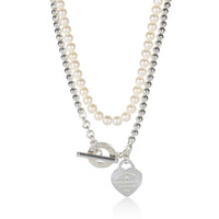 Tiffany & Co. Sterling Silver Diamond Return To Tiffany Wrap Necklace 2