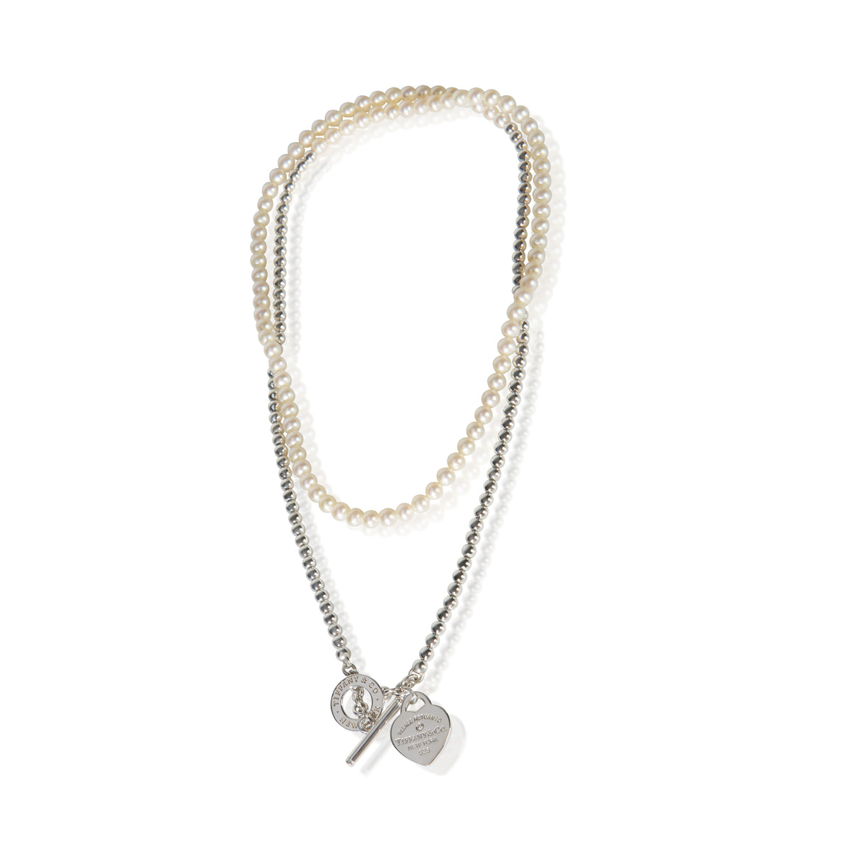 Tiffany & Co. Sterling Silver Diamond Return To Tiffany Wrap Necklace 3