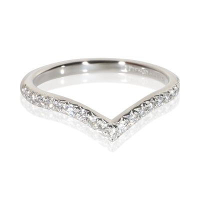 Tiffany & Co. Platinum Diamond Soleste V Band fv