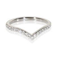 Tiffany & Co. Platinum Diamond Soleste V Band fv