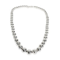 Tiffany & Co. Sterling Silver HardWear Graduating Ball Necklace