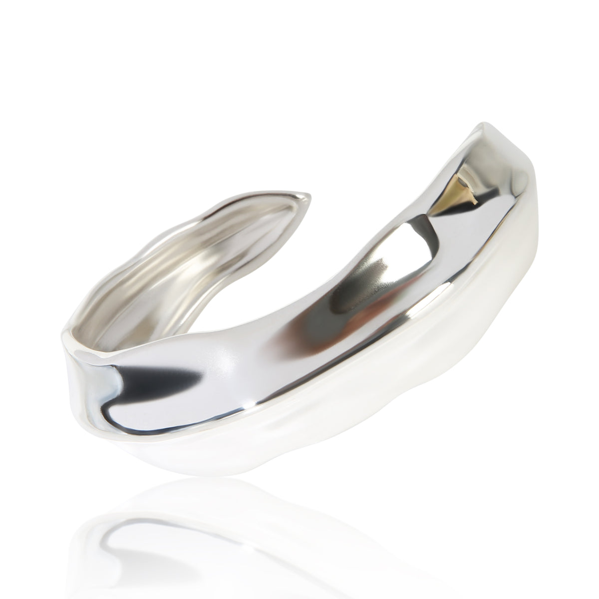 Tiffany & Co. Sterling Silver Sculpted Leaf Bracelet 2