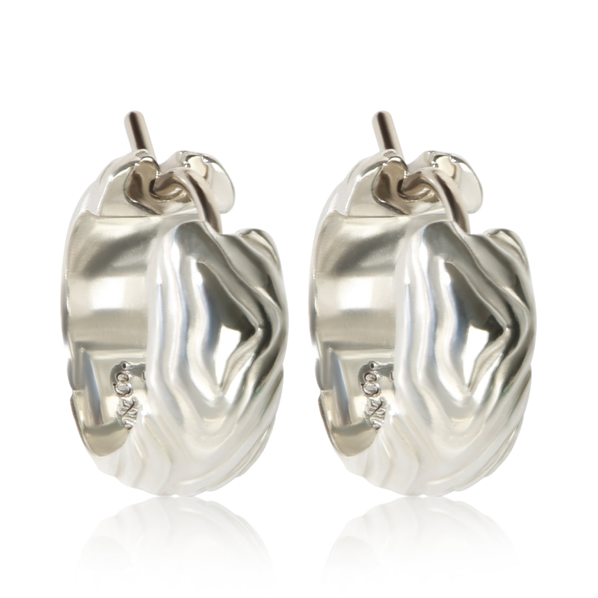 Tiffany & Co. Sterling Silver Small Hoop Earrings 2