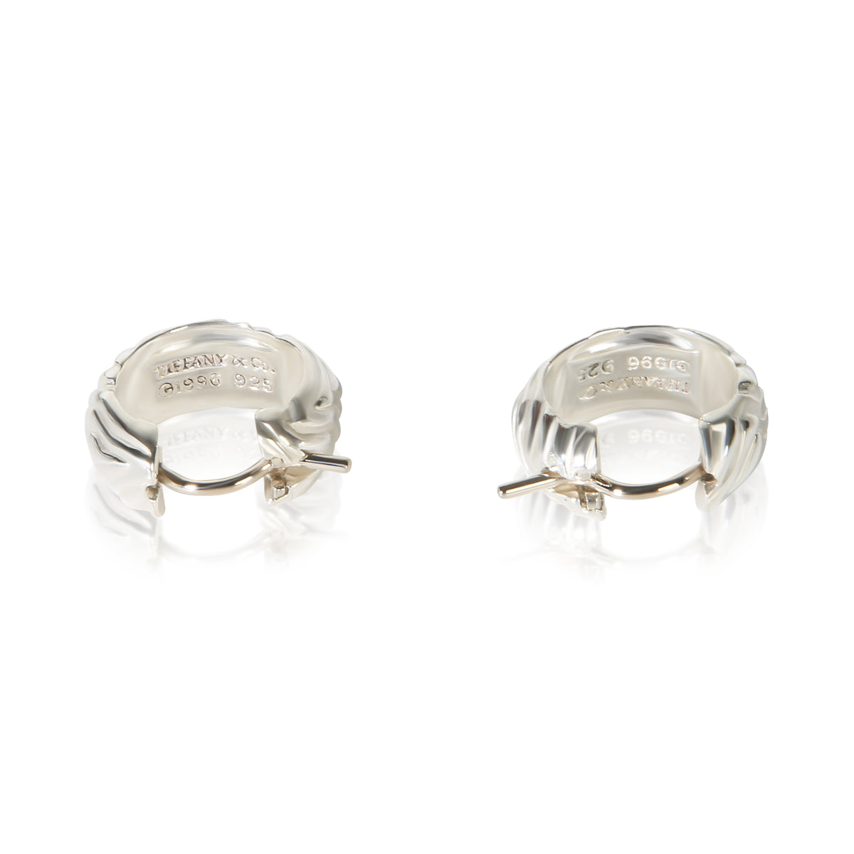 Tiffany & Co. Sterling Silver Small Hoop Earrings 4