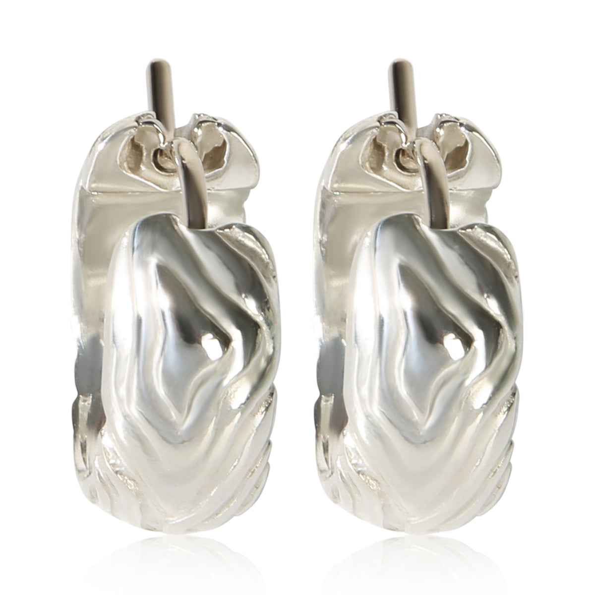 Tiffany & Co. Sterling Silver Small Hoop Earrings fv