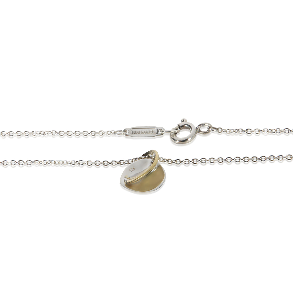 Tiffany & Co. Yellow Gold & Sterling Silver Frank Gehry Heart Pendant 2