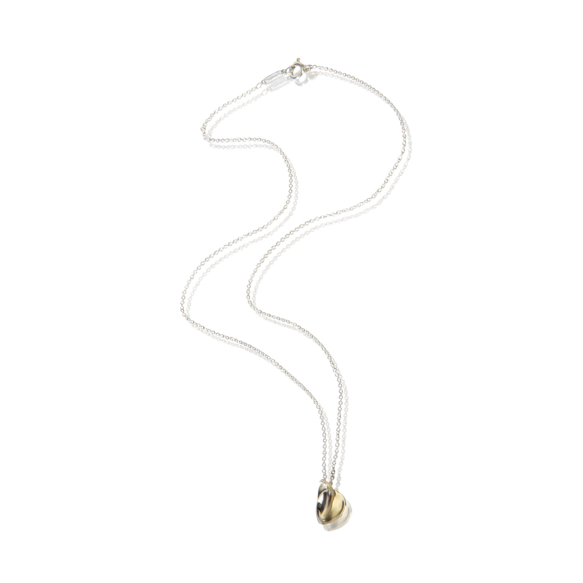 Tiffany & Co. Yellow Gold & Sterling Silver Frank Gehry Heart Pendant 3