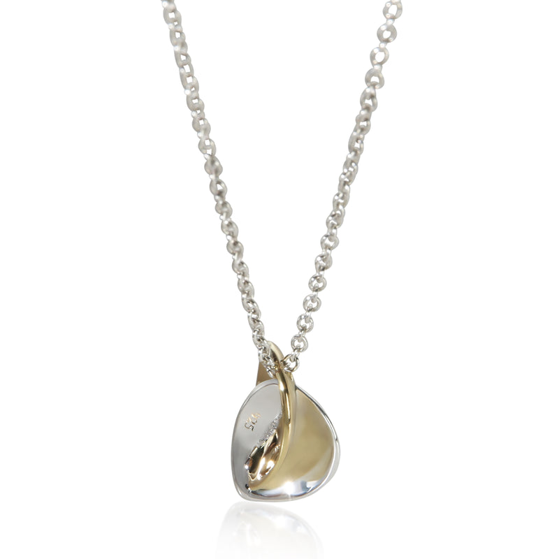 Tiffany & Co. Yellow Gold & Sterling Silver Frank Gehry Heart Pendant fv