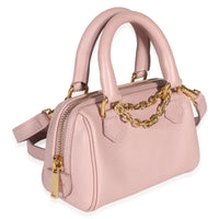 Celine Pink Grained Calfskin Mini Boston Bag Handbag 3