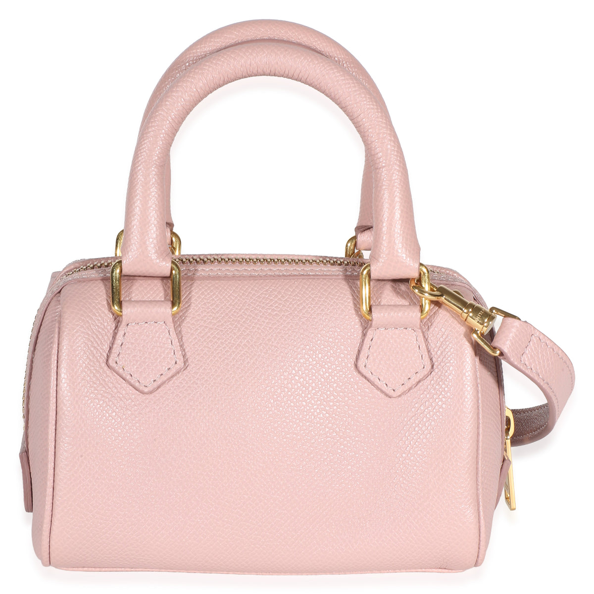 Celine Pink Grained Calfskin Mini Boston Bag Handbag 4
