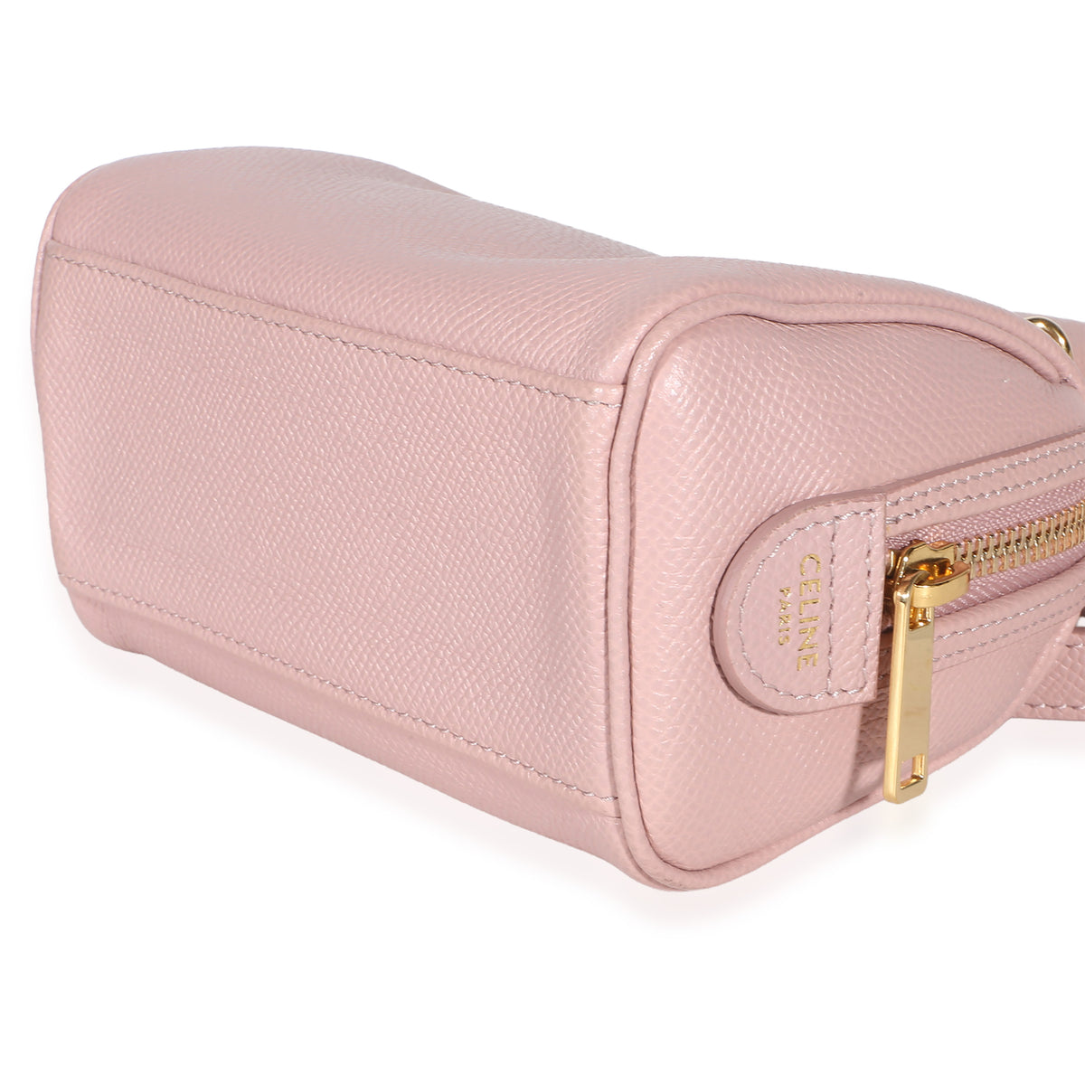 Celine Pink Grained Calfskin Mini Boston Bag Handbag 6