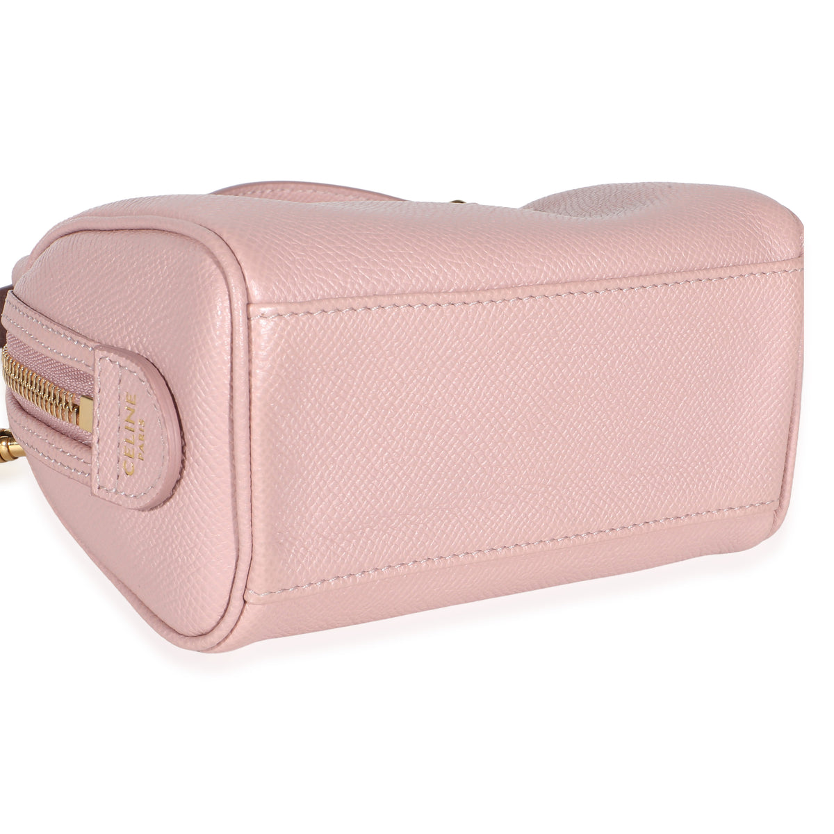Celine Pink Grained Calfskin Mini Boston Bag Handbag 7