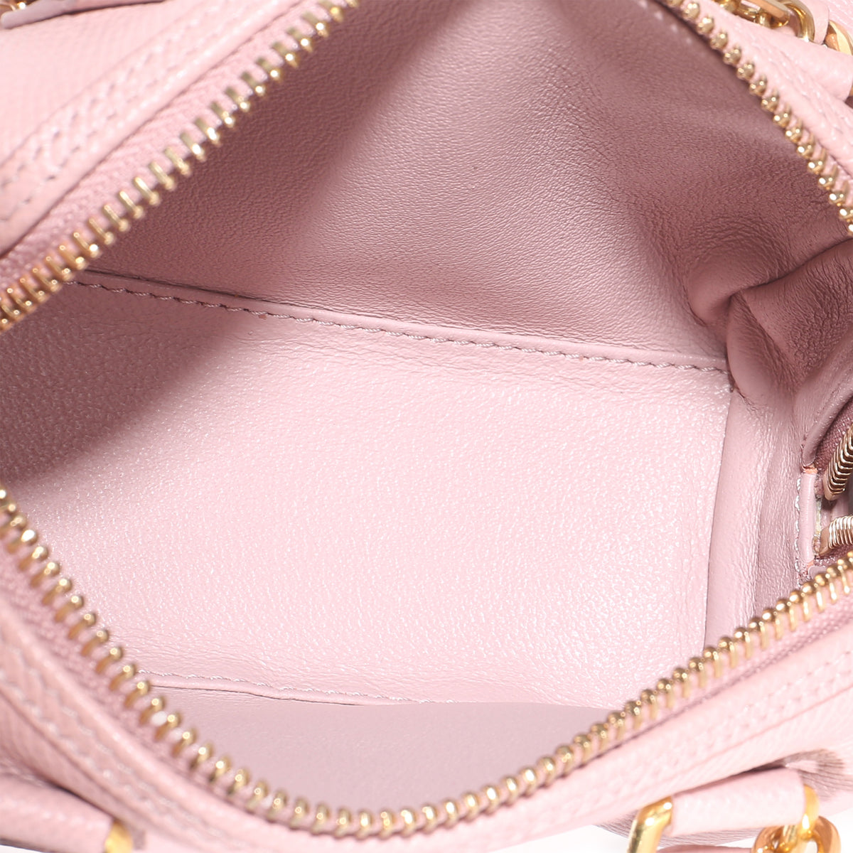 Celine Pink Grained Calfskin Mini Boston Bag Handbag 8
