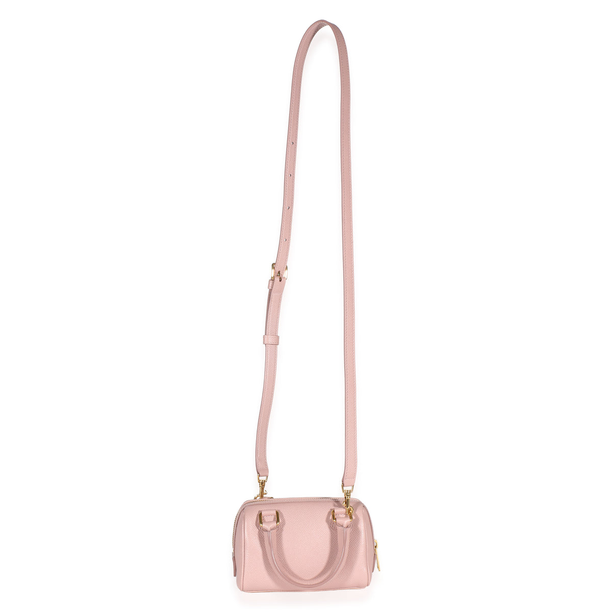 Celine Pink Grained Calfskin Mini Boston Bag Handbag 9