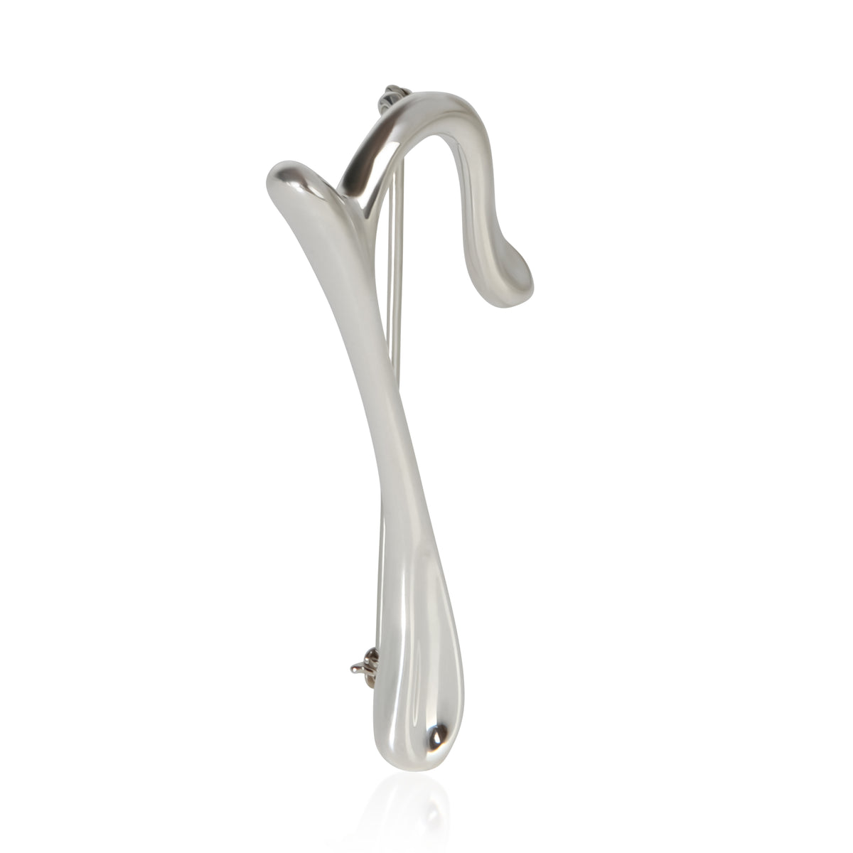 Tiffany & Co. Sterling Silver Elsa Peretti Alphabet P Brooch 2