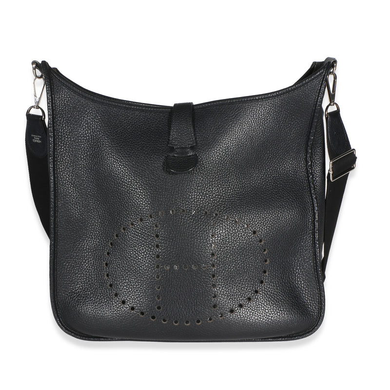 Hermès Black Clemence Evelyne III 29 PHW Handbag id