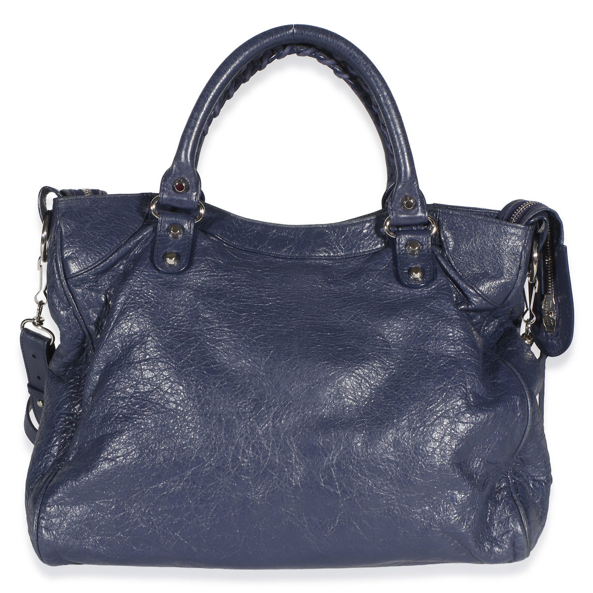 Balenciaga Bleu Obscur Agneau Silver Hardware Velo Bag Handbag 4