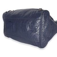 Balenciaga Bleu Obscur Agneau Silver Hardware Velo Bag Handbag 6