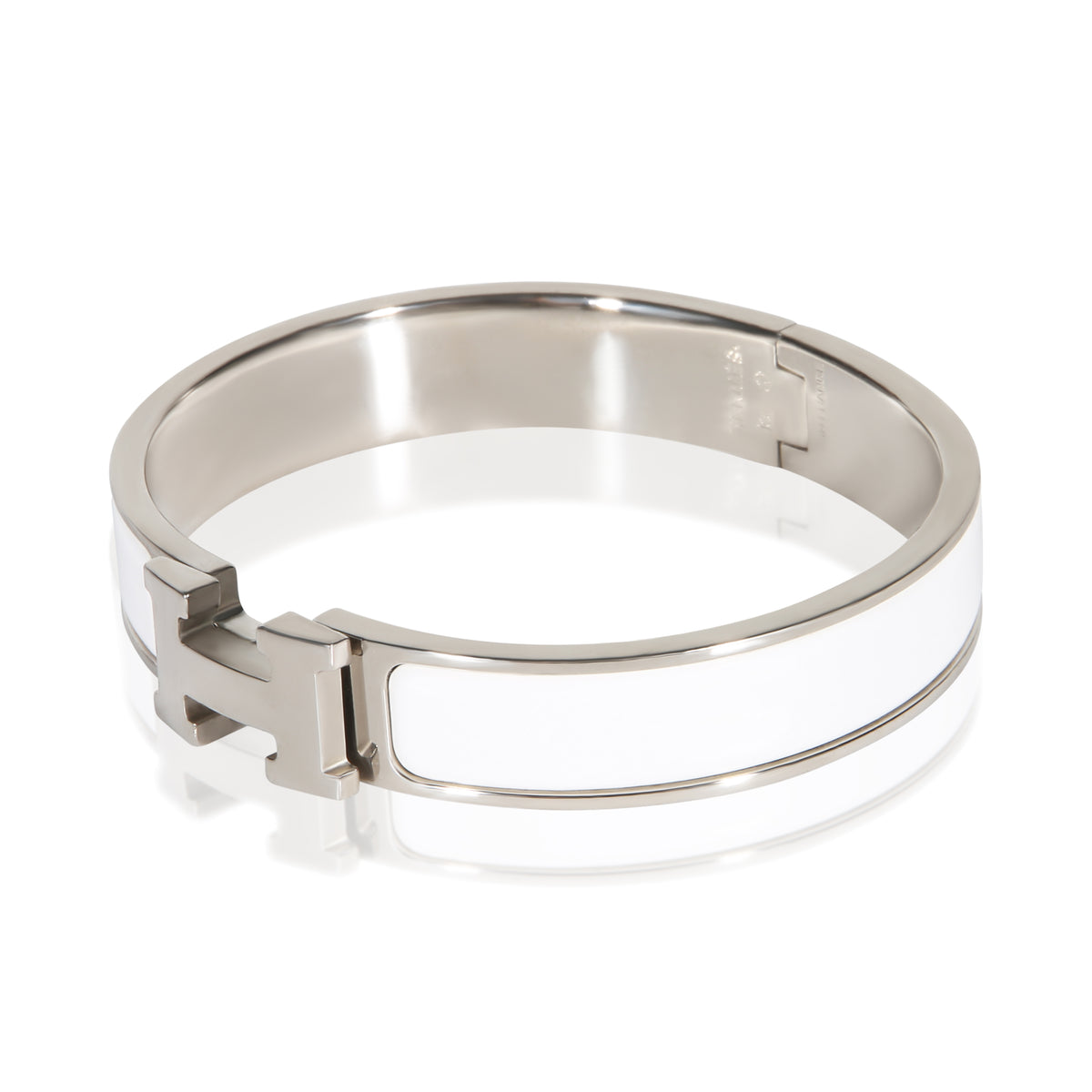 Hermès Clic H In Bracelet In Blanc 2