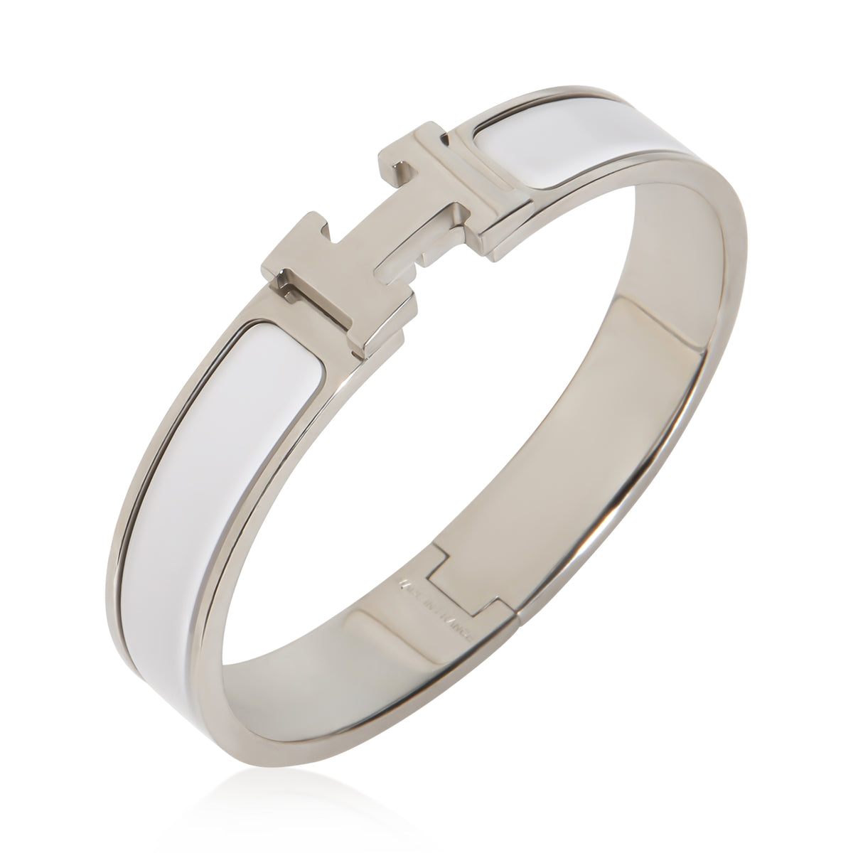 Hermès Clic H In Bracelet In Blanc 4