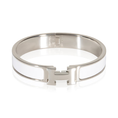 Hermès Clic H In Bracelet In Blanc fv