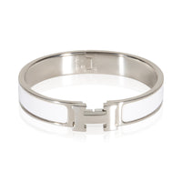 Hermès Clic H In Bracelet In Blanc fv