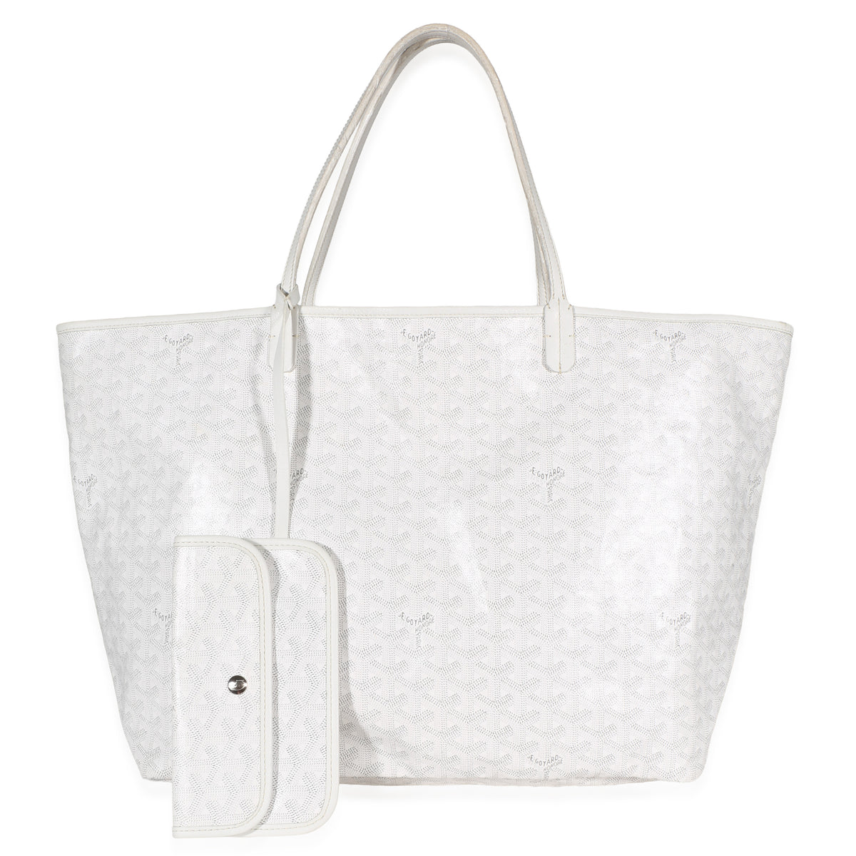 Goyard White ine Canvas Saint Louis GM Handbag id