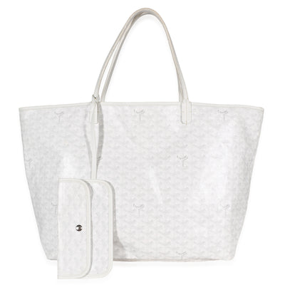Goyard White ine Canvas Saint Louis GM Handbag id