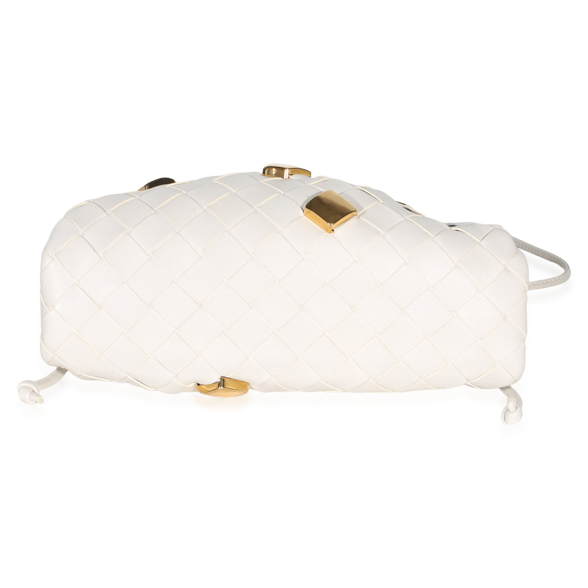 Bottega Veneta Chalk Intrecciato Nappa Studded The Mini Pouch Handbag 5