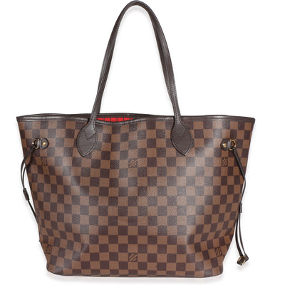 Louis Vuitton Damier Ebene Canvas Neverfull MM Handbag fv