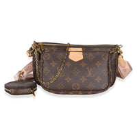 Louis Vuitton Rose Clair Monogram Canvas Multi Pochette Handbag 2