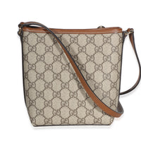 Gucci Beige Dark Brown GG Supreme Monogram Emblem Nano Bucket Bag Handbag 4