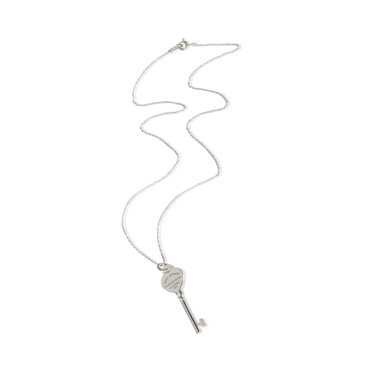 Tiffany & Co. Sterling Silver Return To Tiffany Key Pendant 3
