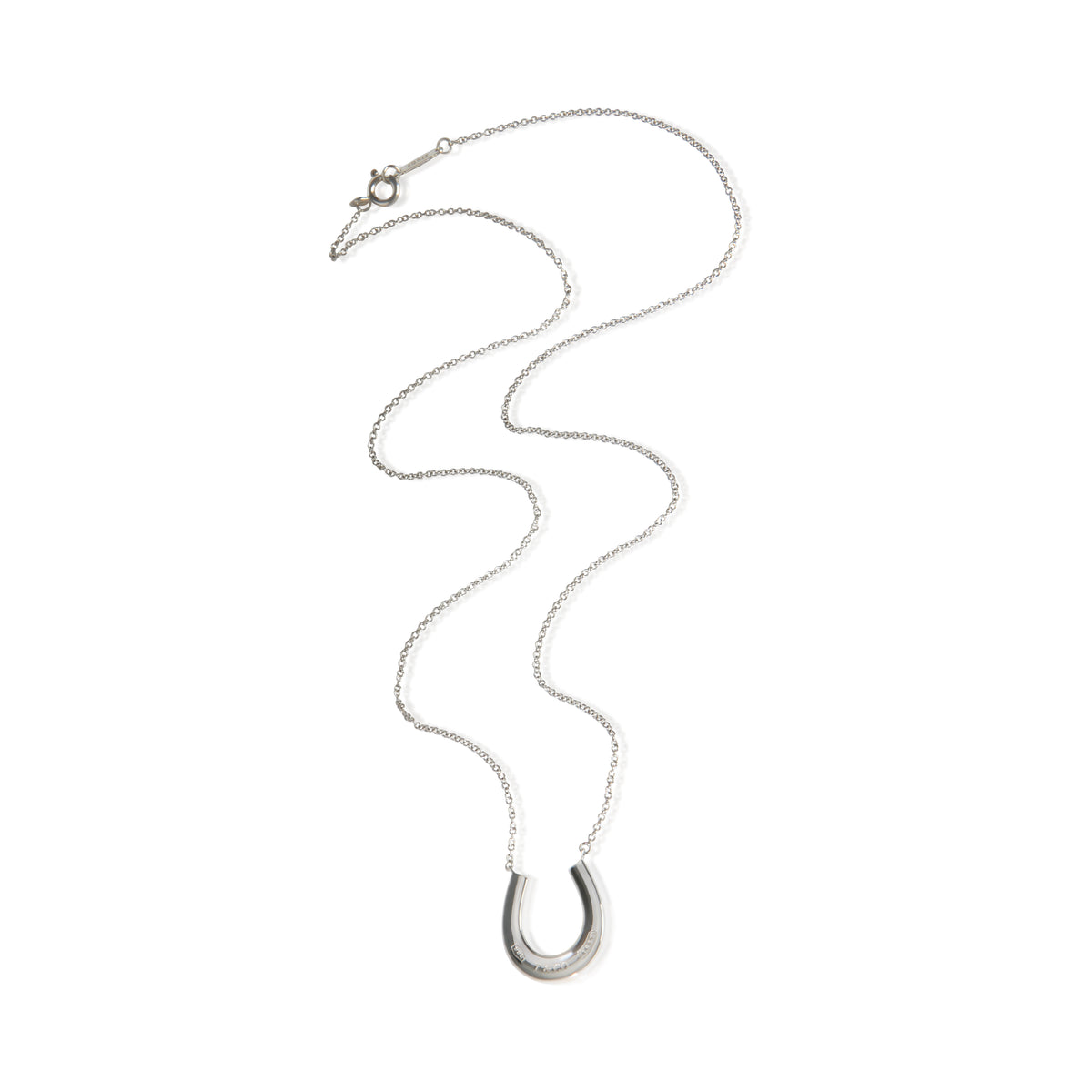Tiffany & Co. Sterling Silver 1837 Horseshoe Pendant 3