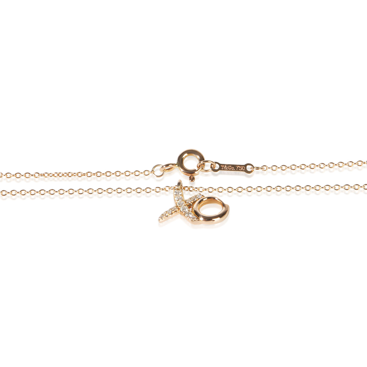 Tiffany & Co. Rose Gold Diamond Paloma Picasso XO Pendant 2