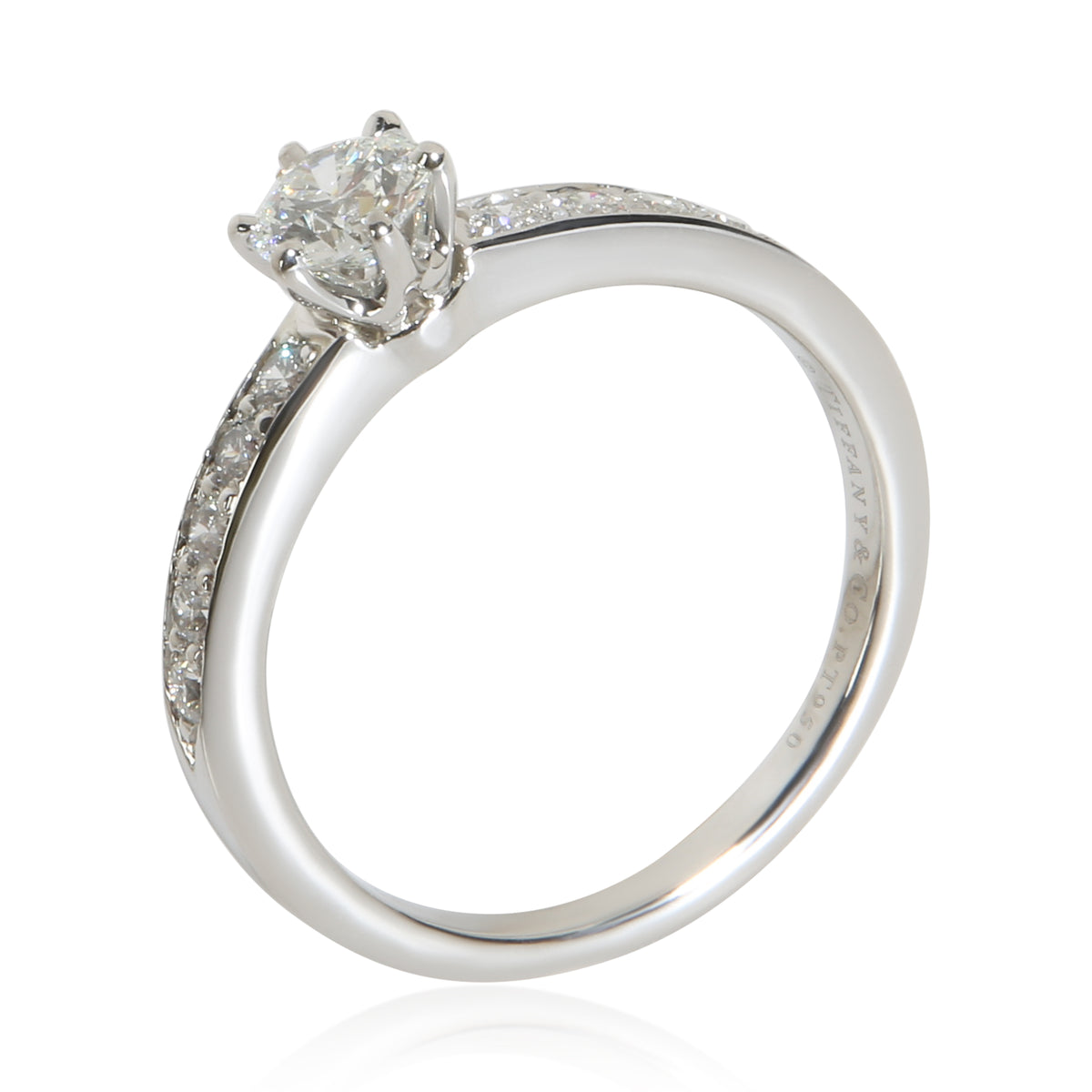 Tiffany & Co. 0.41 ct Round Brilliant Diamond Engagement Ring 5