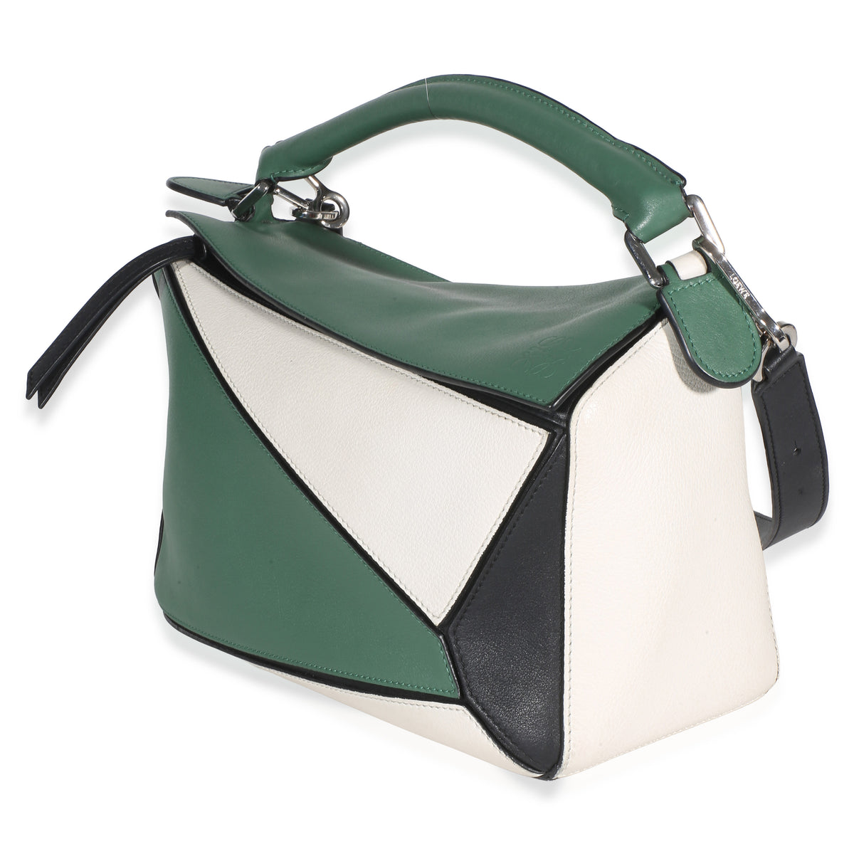 Loewe Green Multicolor Calfskin Medium Puzzle Bag Handbag 2