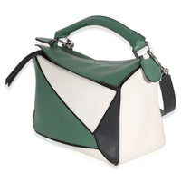 Loewe Green Multicolor Calfskin Medium Puzzle Bag Handbag 2