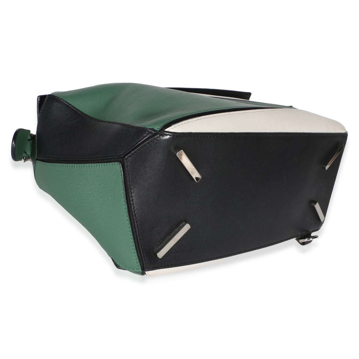 Loewe Green Multicolor Calfskin Medium Puzzle Bag Handbag 7