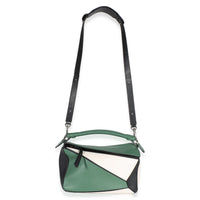 Loewe Green Multicolor Calfskin Medium Puzzle Bag Handbag 8