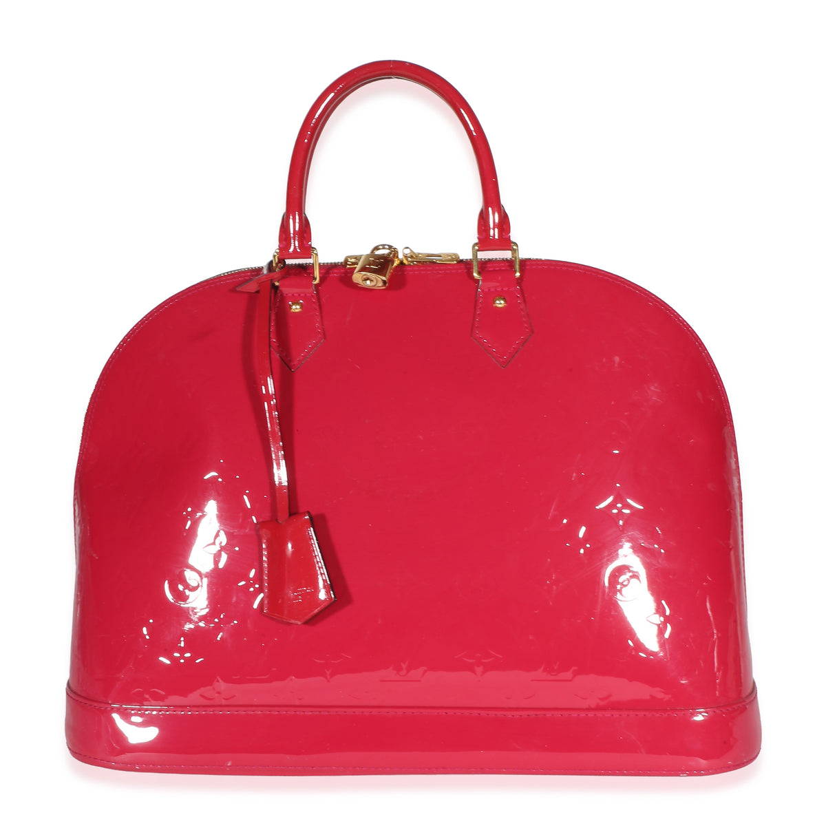 Louis Vuitton Dark Pink Monogram Vernis Alma GM Handbag id