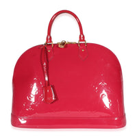 Louis Vuitton Dark Pink Monogram Vernis Alma GM Handbag id