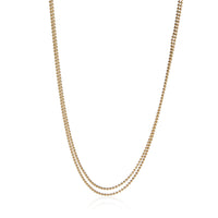 Tiffany & Co. Yellow Gold Bead Chain Necklace fv