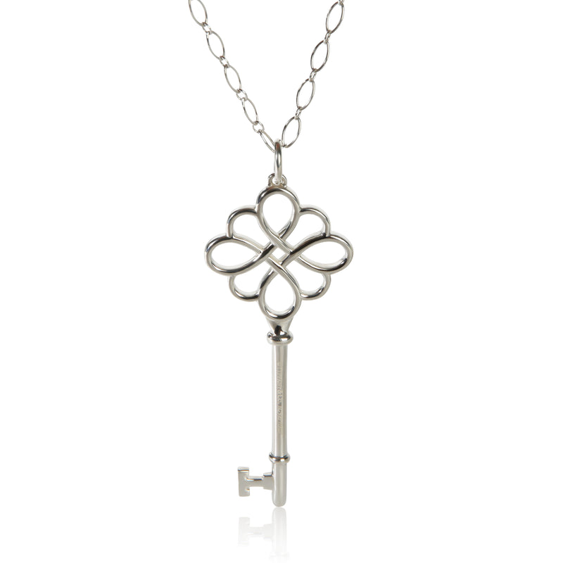 Tiffany & Co. Sterling Silver Knot Key Pendant fv