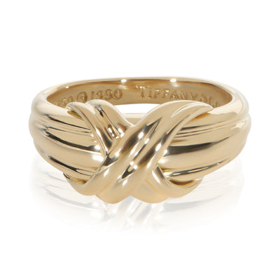 Tiffany & Co. Yellow Gold Signature X Ring fv