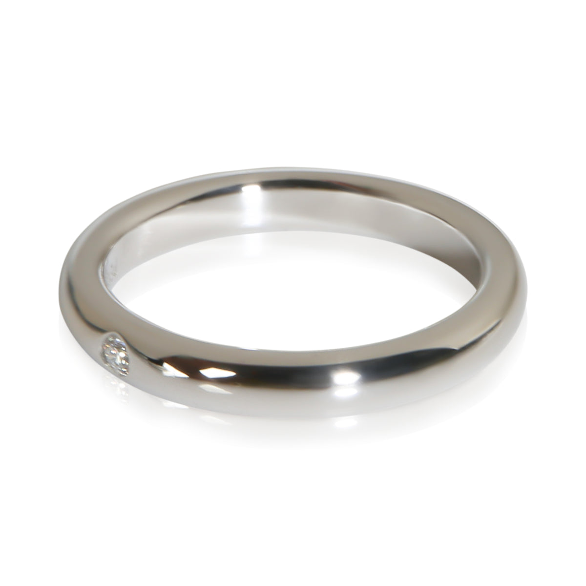 Tiffany & Co. Platinum Diamond Elsa Peretti Stacking Band 2