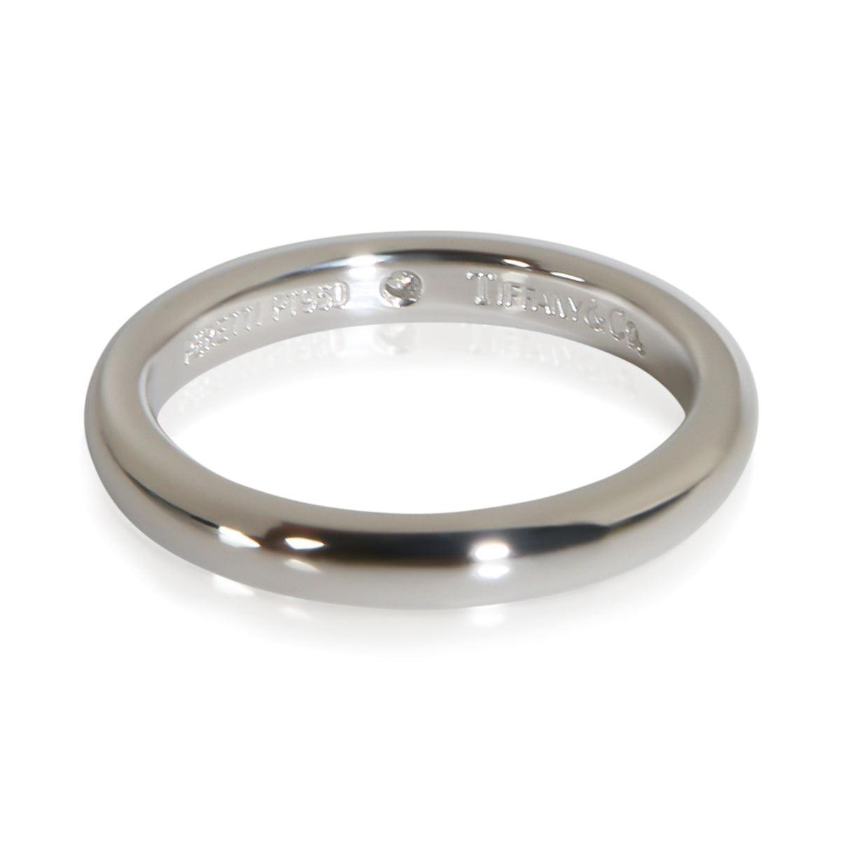 Tiffany & Co. Platinum Diamond Elsa Peretti Stacking Band 3
