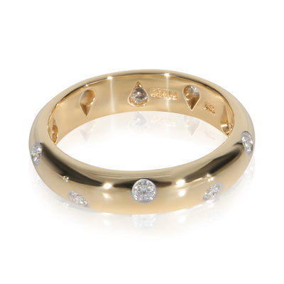 Tiffany & Co. Yellow Gold & Platinum Diamond Etoile Band fv