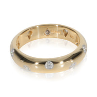 Tiffany & Co. Yellow Gold & Platinum Diamond Etoile Band fv